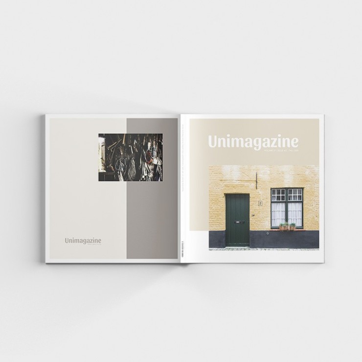 Magazine carré plastifié